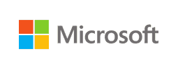 Logo de Microsot, cuadricula multicolor con leyenda Microsoft